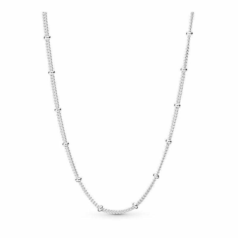 Pandora Australia Silver Beaded Necklace Chain - Sterling Silver | TAKODH817